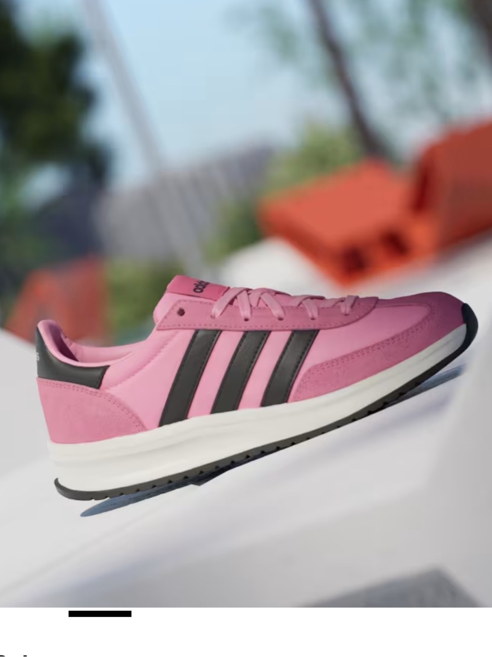 NWT adidas Run 70s 2.0 Bliss Pink Core Black Pink Fusion Size 8 - Picture 9 of 11